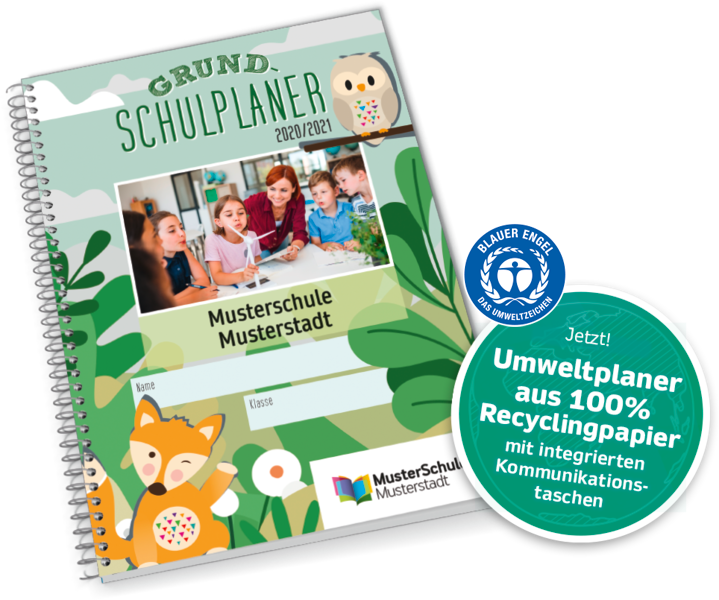 Umweltplaner aus 100% Recyclingpapier
